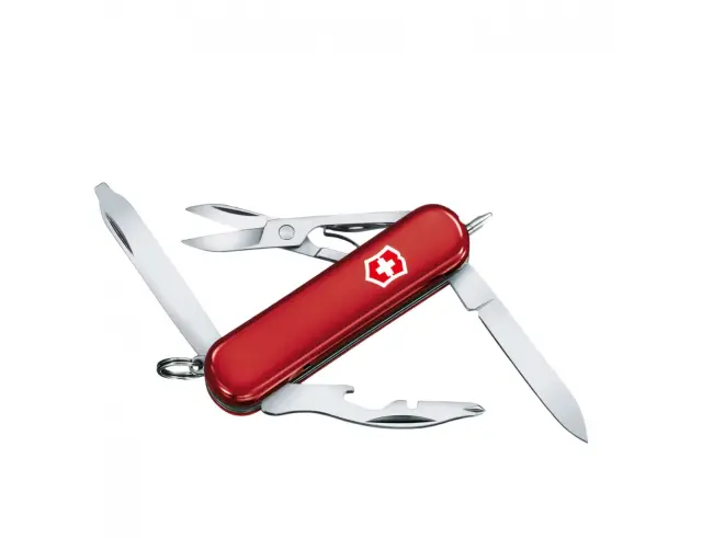 Ελβετικός Σουγιάς Victorinox Midnite Manager με 10 λειτουργίες και μήκος 5.8cm - Red0.6366