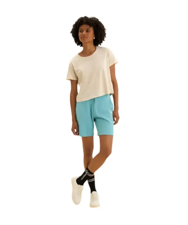Freddy - Γυναικεία Μπλούζα T-Shirt Short-Sleeved Cropped S26WCYLT2-W33 Μπεζ 2