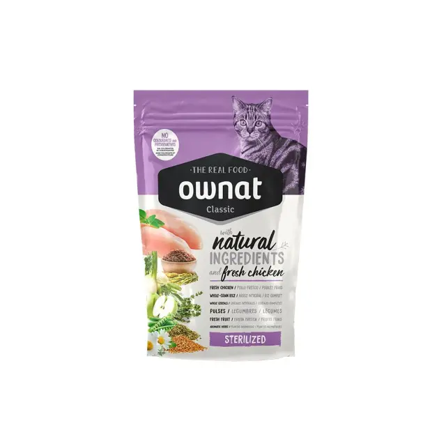 Ownat Classic Sterilised Ξηρά Τροφή για Γάτες με Κοτόπουλο 400gr