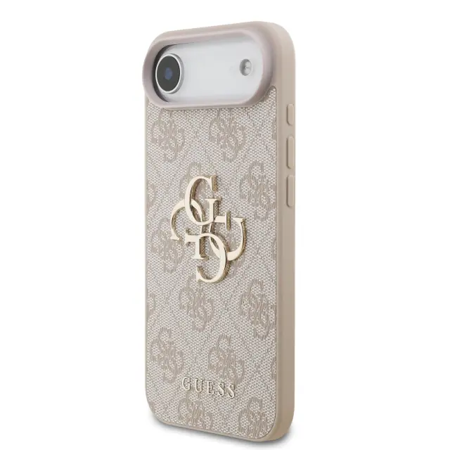 Guess PU 4G Metal Logo Strap Case for iPhone Air Pink 2