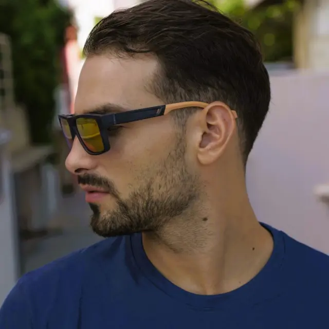Ghetto Action Outdoor Sunglasses Blue Frame Unisex 3