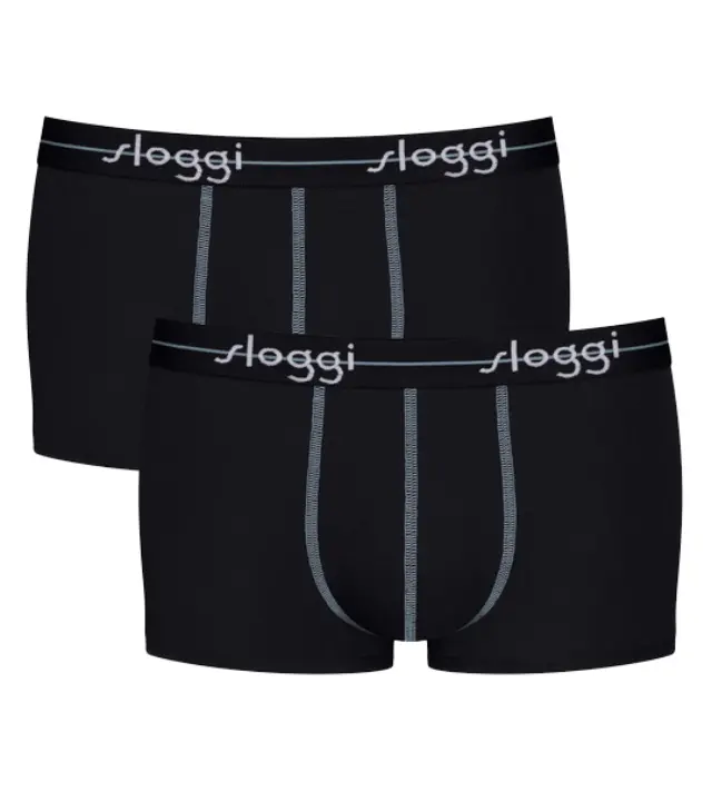 Sloggi Ανδρικό Boxer Start Hipster Box - Διπλό Πακέτο, Χρώμα Μαύρο - S