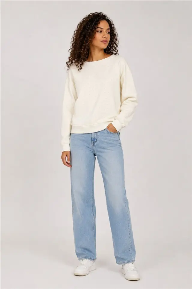 Γυναικείο Φούτερ με Διακριτικά Strass, ONLSCARLET L/S SWEAT, ONLY - XL 2
