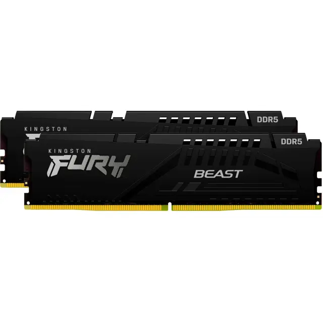 Kingston DIMM 64 GB DDR5-6400 (2x 32 GB) Dual-Kit (black, KF564C32BBEK2-64, FURY Beast, INTEL XMP, AMD EXPO)