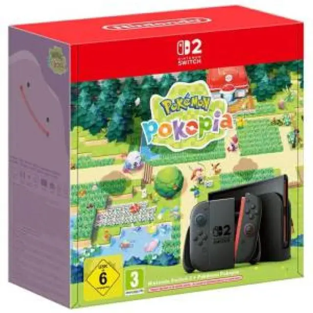 Switch 2 Console Black + Pokemon Pokopia