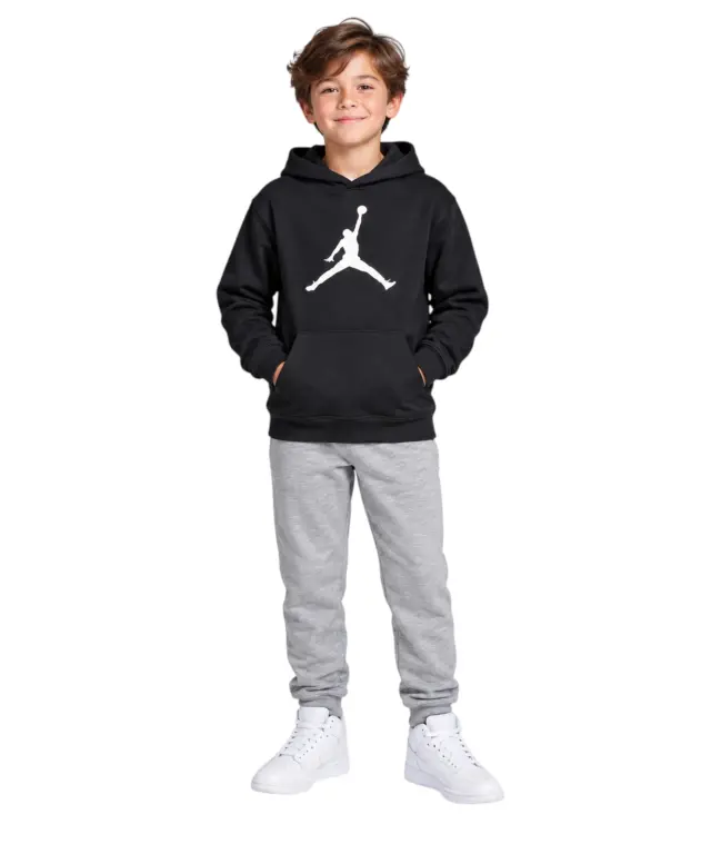 Jordan - Παιδική Μπλούζα Φούτερ Brooklyn 95G386-023 Μαύρο 2