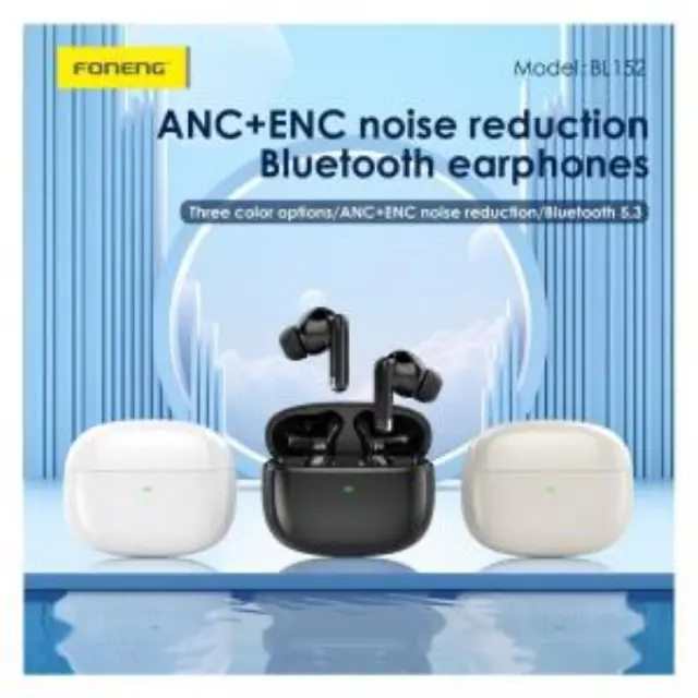 True Wireless Ακουστικά Bluetooth Foneng BL152 ANC+ENC Μαύρο N68700 3