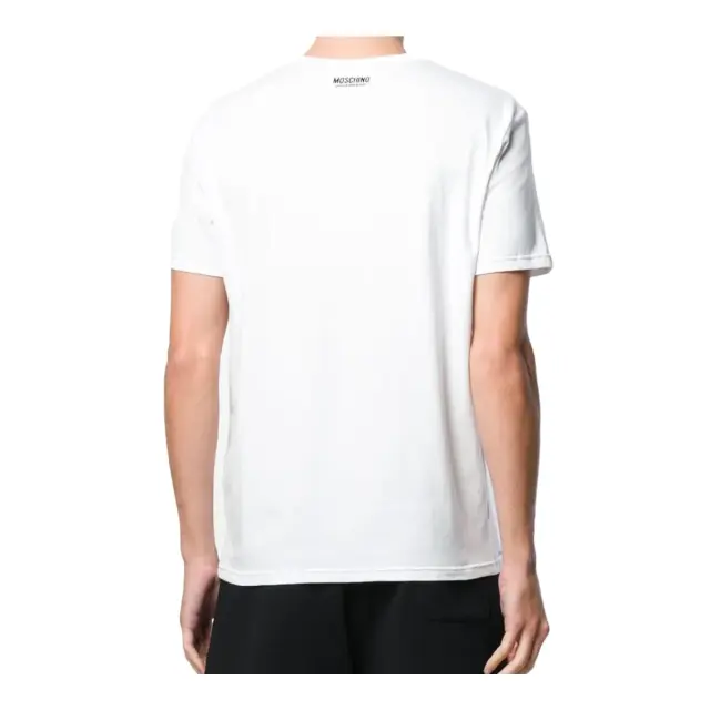 Moschino Ανδρικό Φανελάκι Rear Logo Print - Διπλό Πακέτο, Χρώμα Λευκό-Μαύρο - 2XL 3