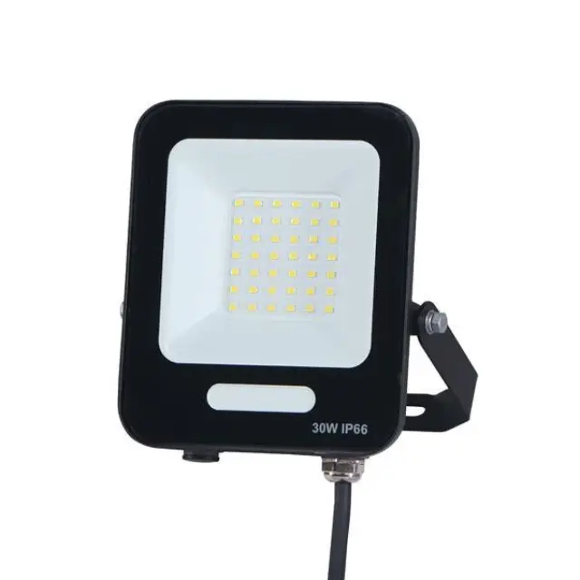 Προβολέας LED 30W IP66 4000K PLUS Μαύρος Μαύρο