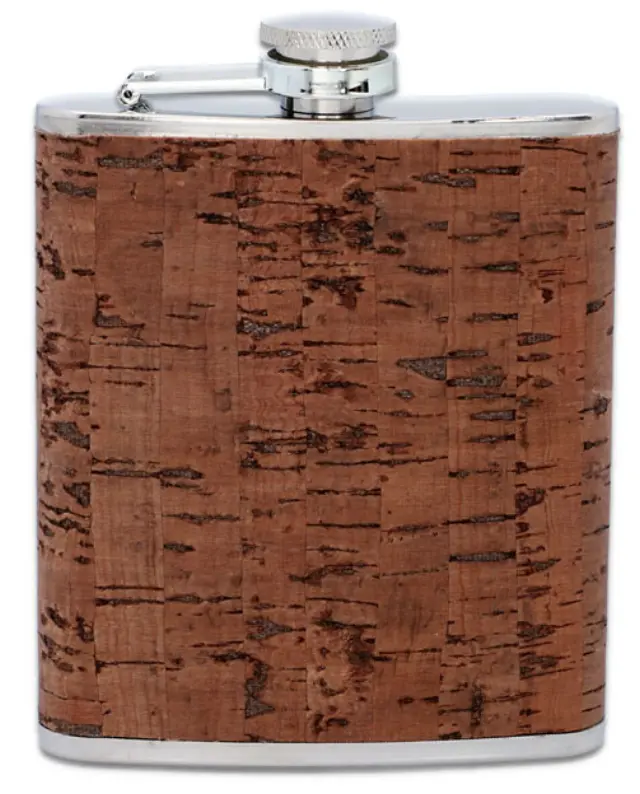 Hip Flask Φλασκί Ποτού Φελλός Cork (F3301) - 210ml