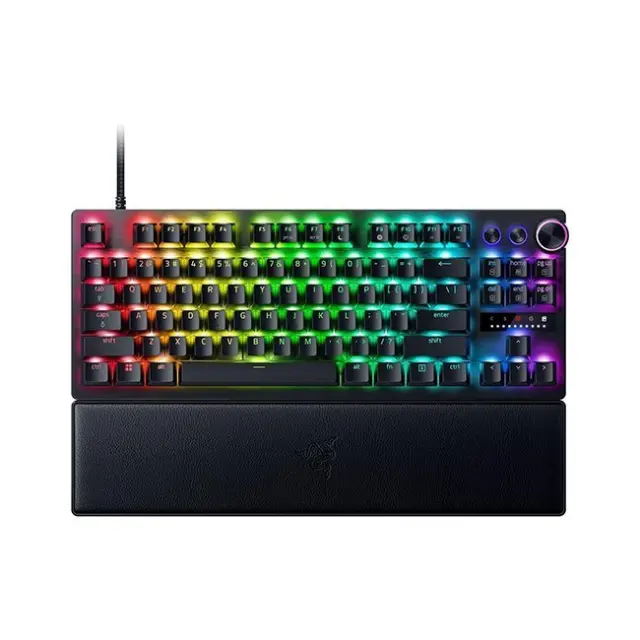 Razer Gaming Keyboard Huntsman V3 Pro TKL Razer Analog Optical (Gen 2) Black (RZ03-05520100-R3M1)