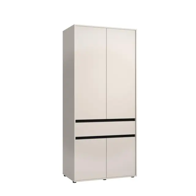 ΝΤΟΥΛΑΠΑ CORBETT 2K1F h211 CASHMERE/ΜΑΥΡΟ ΜΑΤ ΧΡΩΜΑ 93x55x211εκ