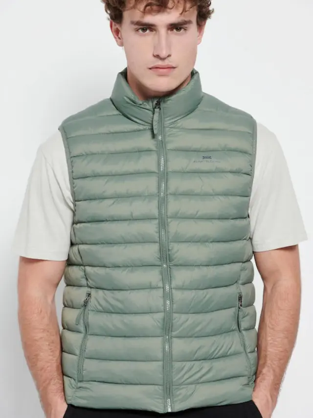 Funky Buddha Light Padded Jacket Khaki FBM007-004-01 - M