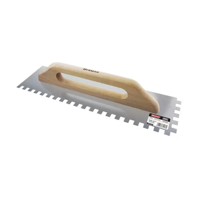 Benman 70940 - Σπάτουλα Πλακιδίων Inox 480x130mm με Δόντι 6x6mm και Ξύλινη Λαβή