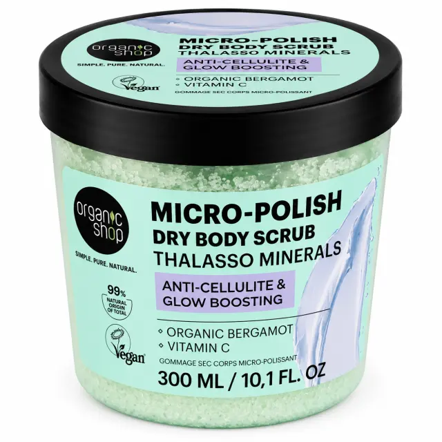 NATURA SIBERICA Organic Shop Thalasso Micro Polish Dry Body Scrub, 300ml