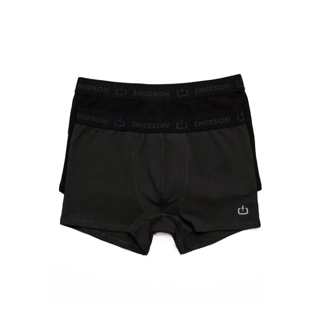 Emerson Men's Boxers (2 Pcs Package) (221.EM06.06-Black) - Μαύρο - M