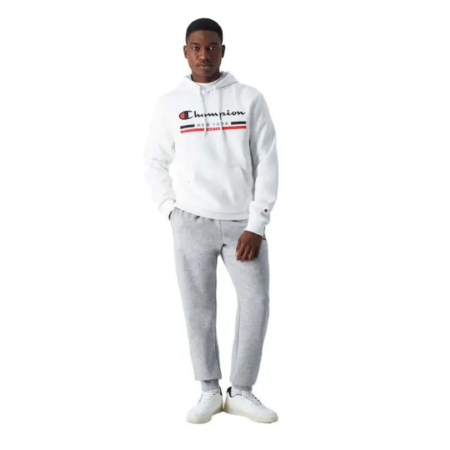 Champion Men's Hooded Sweatshirt Άσπρο 220245-WW001 (Champion) - XXLarge 3