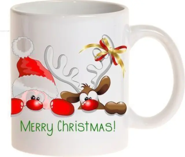 κούπα κεραμική χριστουγεννιάτικη merry christmas (κωδ. 3592)