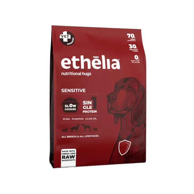 Ethelia Sensitive for Adult & Puppies με Χοιρινό & Κολοκύθα 1.5kg