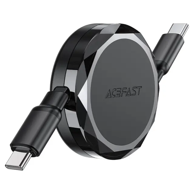 Καλώδιο Αναδιπλούμενο Acefast C13-03 USB-C σε USB-C 3A 60W Μαύρο 0.8m