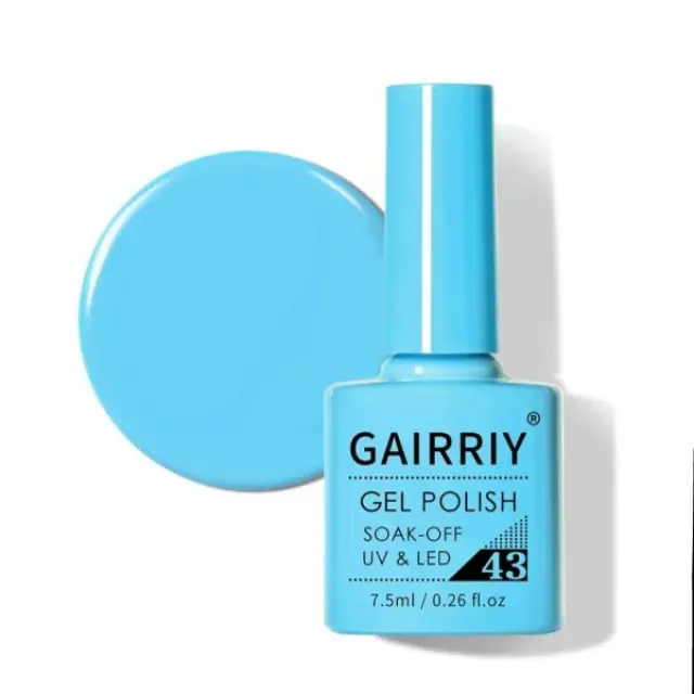Ημιμόνιμο επαγγελματικό βερνίκι GAIRRIY 7.5ML - 0.26FL.OZ 43