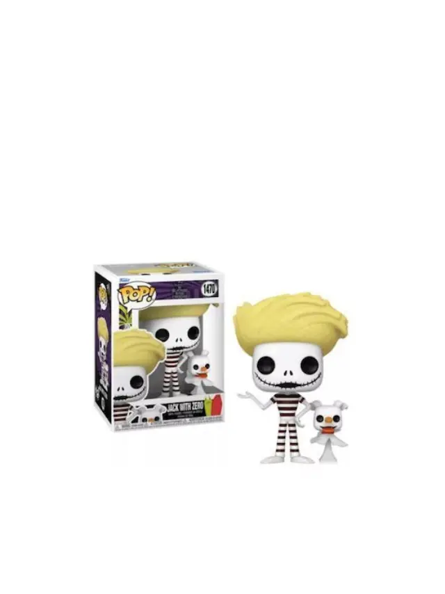 Funko POP! Disney: The Nightmare Before Christmas - Jack with Zero (Beach #1470 Vinyl Figure 2