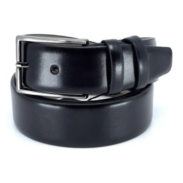 Μαύρη Κλασική Ζώνη P.U. Leather 3,5 cm