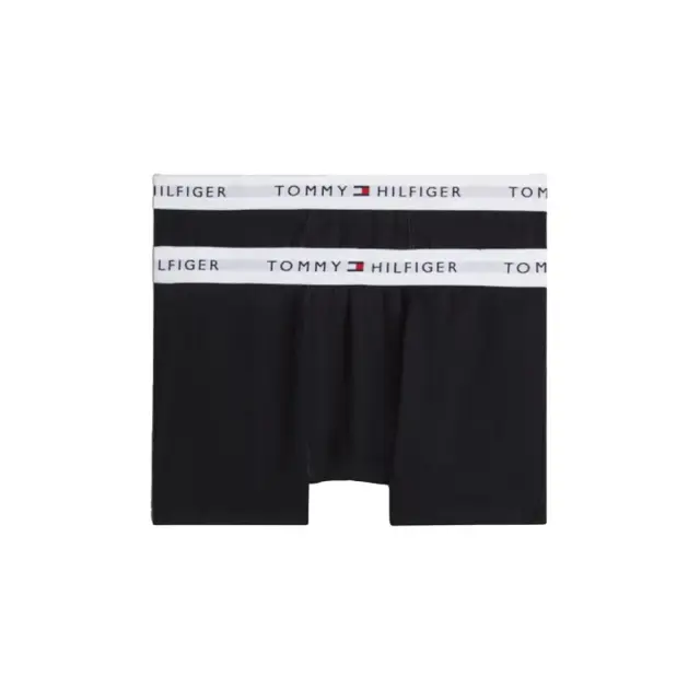 Tommy Hilfiger Παιδικό Boxer Logo - Διπλό Πακέτο, Χρώμα Μαύρο-Μαύρο - 4-5 Y