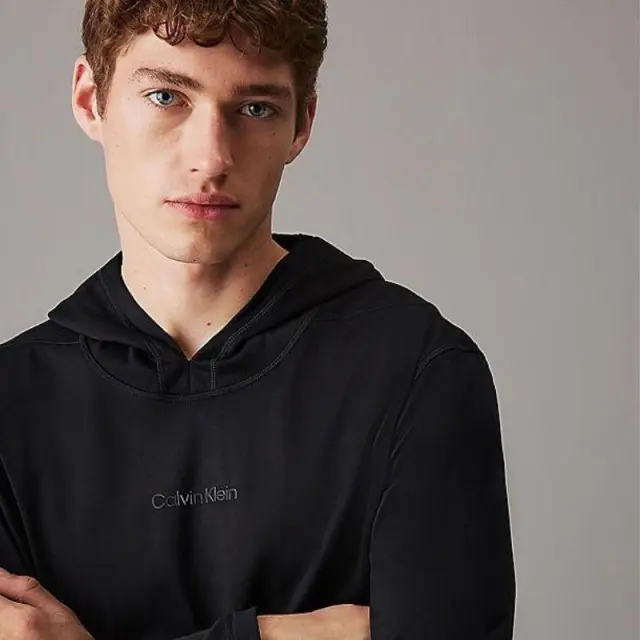 Calvin Klein - Ανδρική Μπλούζα Sport Logo Hoodie Regular Fit 00GMS4W328-BAE Μαύρο - 2XL 3
