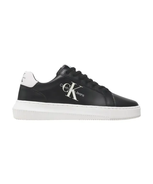 Calvin Klein - Cupsole Mono Lth Ανδρικά Chunky Sneakers YM0YM00681-0GJ Μαύρο