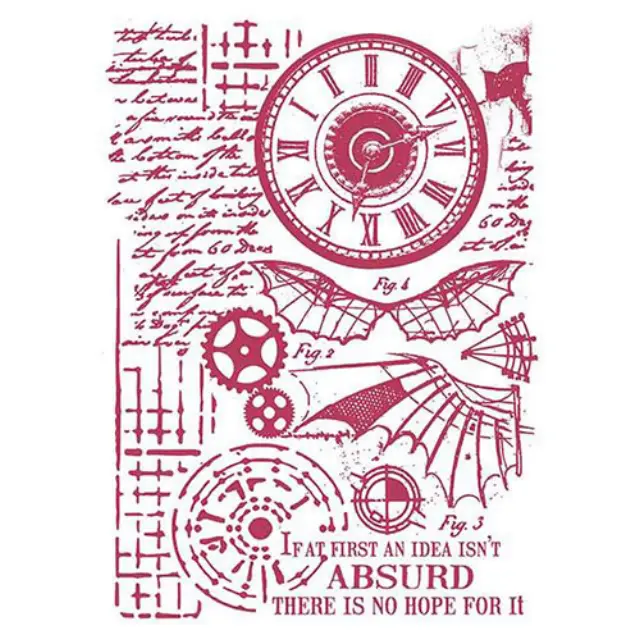Στένσιλ Stamperia - 21x29.7cm - Voyages Fantastiques