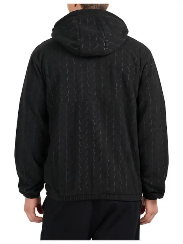 4F Ανδρική Ζακέτα Fleece Μαύρη 4FWAW26TFLEM491-20S - XL 2