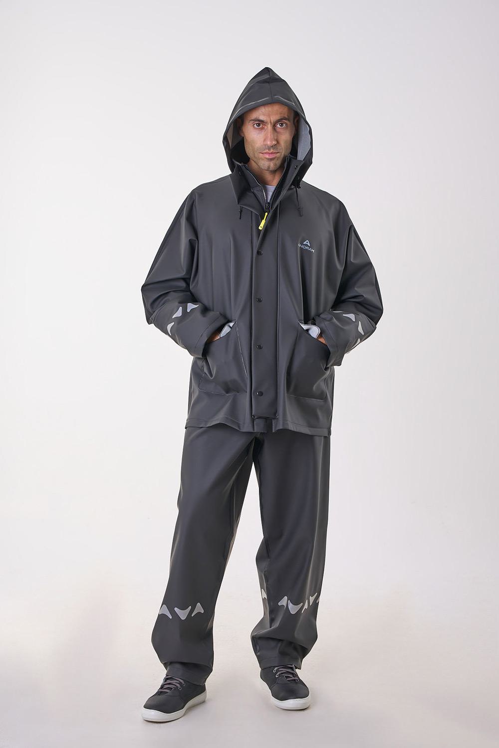 Anorak Αδιάβροχο Κοστούμι Avenue R Long Μαύρο - 2XL