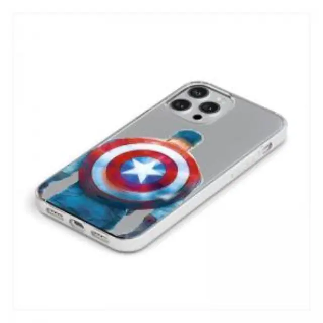 Θήκη Soft TPU Marvel Apple iPhone 15 Pro Max Captain America 002 Partial Print Διάφανο N64045 3