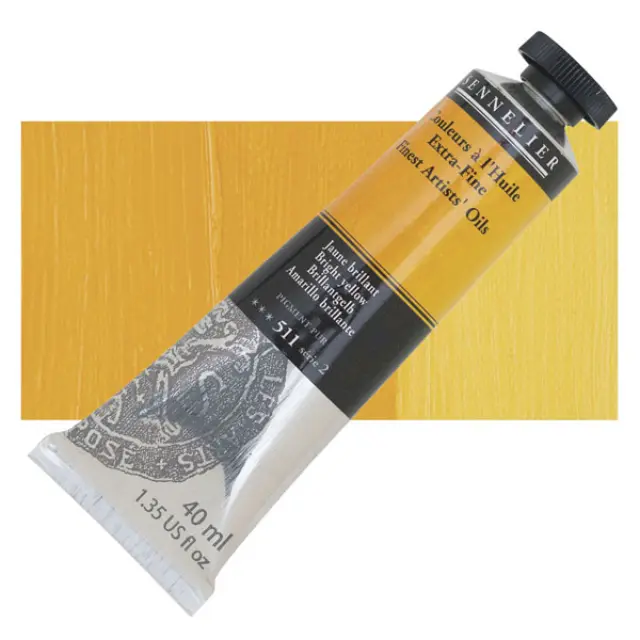 Sennelier Λάδι Finest Artists Oil 511 Bright Yellow - 40ml