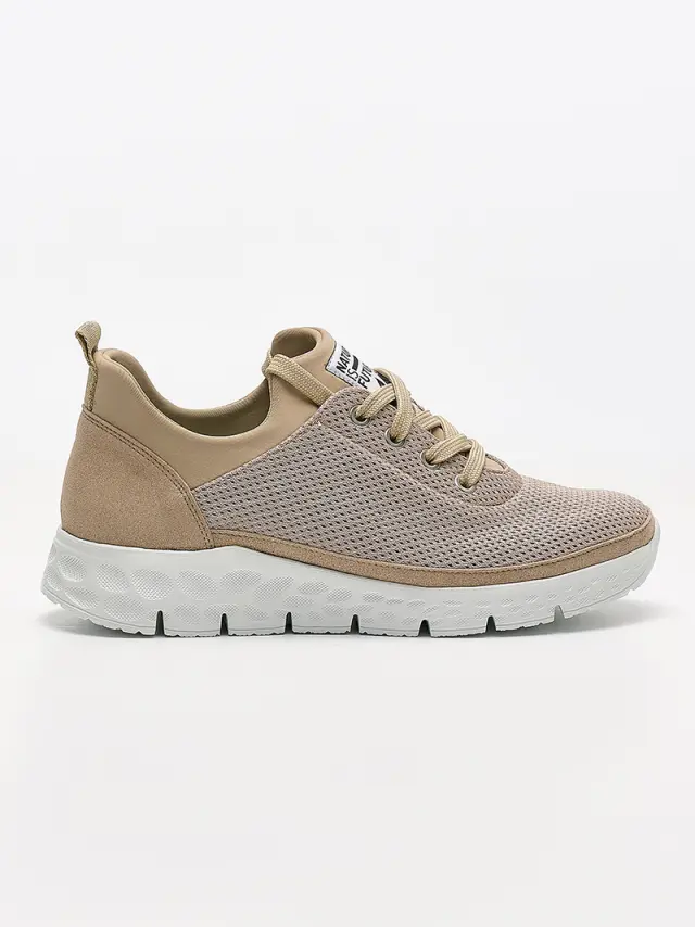 Mephisto Sneakers Γυναικείο ύφασμα Μπεζ NIF/WING GREY 2