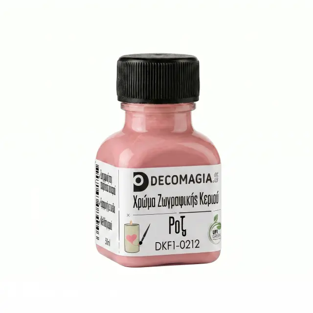 Χρώμα για ζωγραφική σε κεριά, Ροζ, 50ml