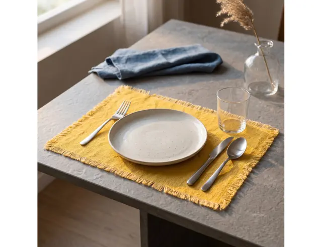 Σουπλά Maha Secret de Gourmet με διαστάσεις 45x30cm - Yellow 188807C