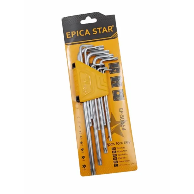 ΚΛΕΙΔΙΑ TORX ΣΕΤ 9ΤΜΧ EPICA STAR EP-50664