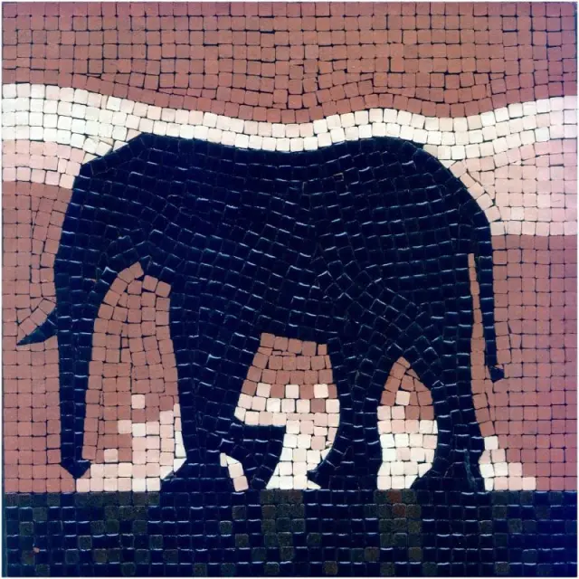 Σετ Με Μίνι Κεραμικές Ψηφίδες 20x20cm, Elephant