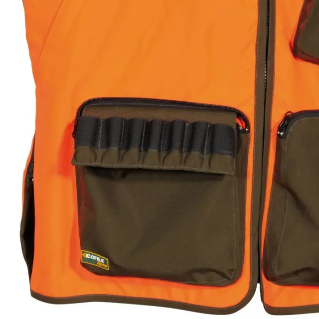 Κυνηγετικό Γιλέκο Cofra Zivat clay brown/orange 3