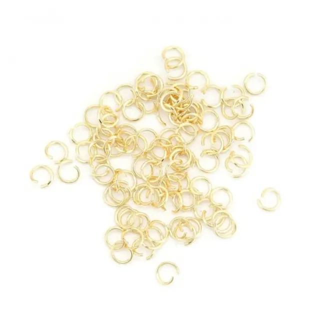 Ανοικτοί Κρίκοι Ø3mm Ανοξείδωτο Ατσάλι 304 Golden ~50τεμ
