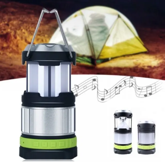 Πτυσσόμενη LED λάμπα με ηχείο bluetooth και φακό SH-5088