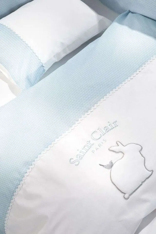 Σετ Σεντόνια 2τμχ. Lapin Blue 110×170-30×40 – Saint Clair