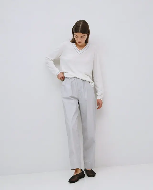 YERSE STRAIGHT TROUSERS (42834-GREY) - L 3