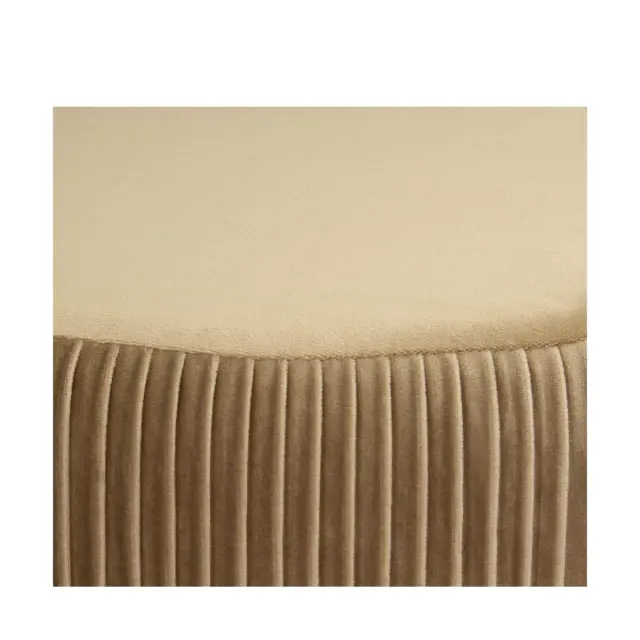 Πουφ Taupe Βελούδο 41x41x45cm 2