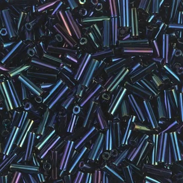 Χάντρα Miyuki Glass Bugles - 452 - Blue Iris 6mm - 10gr