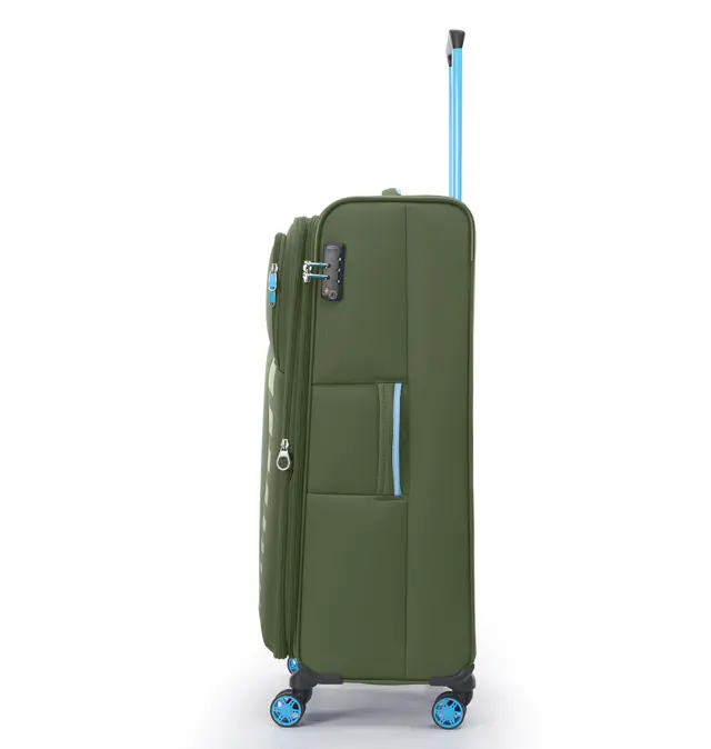 Βαλίτσα υφασμάτινη Μεγάλη DIELLE 30/70 79x48x31/34 cm Πράσινο 3