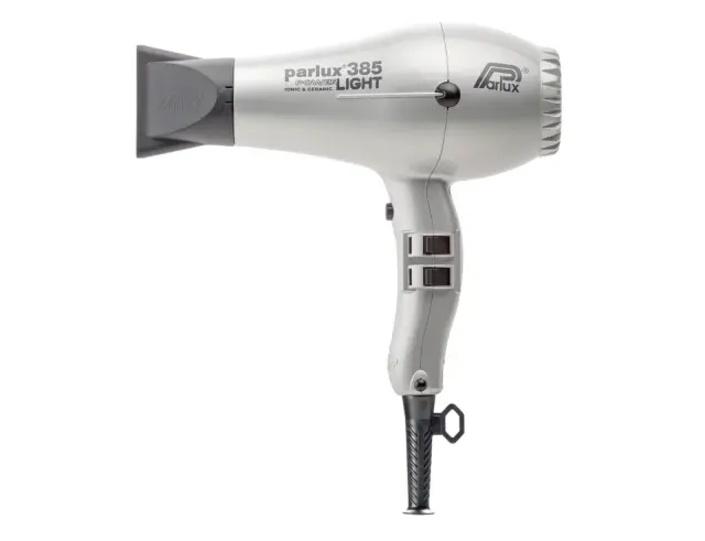 Επαγγελματικό Πιστολάκι Μαλλιών Parlux 385 PowerLight με ισχύ 2150W και 4 θερμοκρασίες - Silver385 Silver 2
