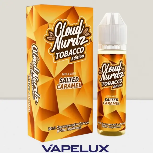 Cloud Nurdz - Tobacco Edition Flavor Shots Salted Caramel 20ml to 60ml 3